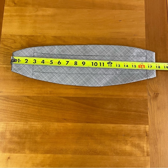 Calvin Klein silver & black cummerbund OS - Picture 6 of 10